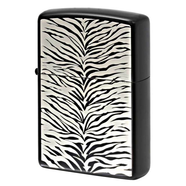 Zippo ジッポー タイガー アニマル柄 アニマルプッラネット 両面加工 ブラック ANIMAL PLANET TS-IBM 3 メール便可