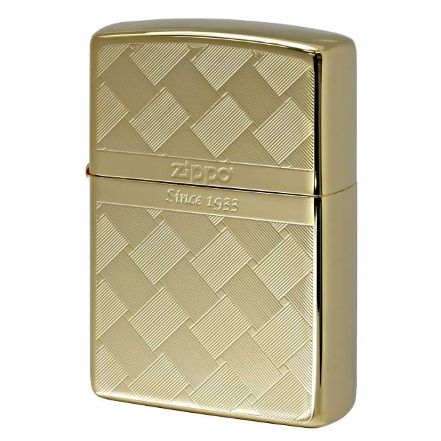 Zippo ジッポー 網目模様 両面加工 つむぎ ゴールド Tsumugi MESH 2G-MESH