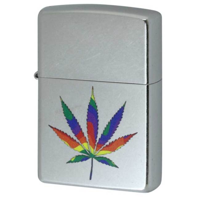 Zippo ジッポー マリファナ Marijuana Leaf Series Rainbow Leaf Z207-112500 メール便可
