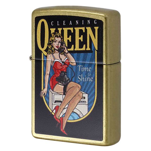 Zippo ジッポー CLEANING QUEEN Pin Up Girl ピンナップガール セクシー Z48267-125625 メール便可