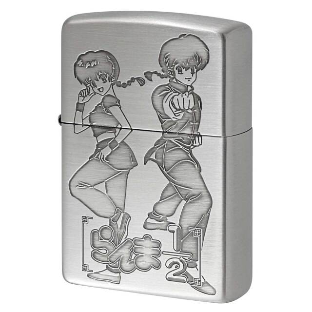 Zippo ジッポー らんま1/2 小学館 高橋留美子先生 銀サテン 古美仕上げ シルバー