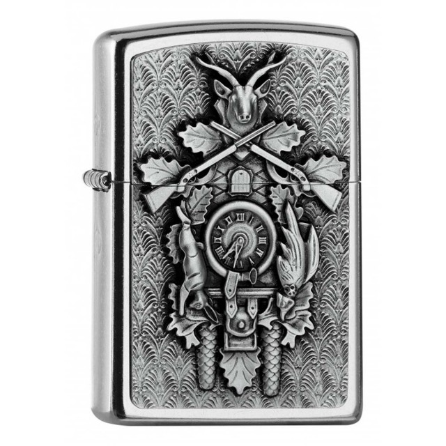 ヨーロッパ直輸入Zippo ジッポー 鳩時計 Kuckucksuhr Emblem エンブレム貼り 2006511 メール便可