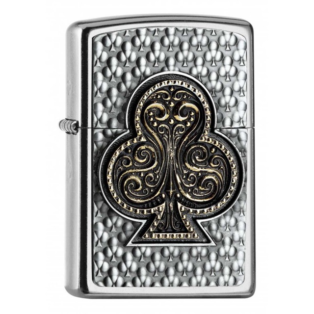 ヨーロッパ直輸入Zippo ジッポー クローバー トランプ Kreuz Emblem 3D エンブレム貼り 2006482