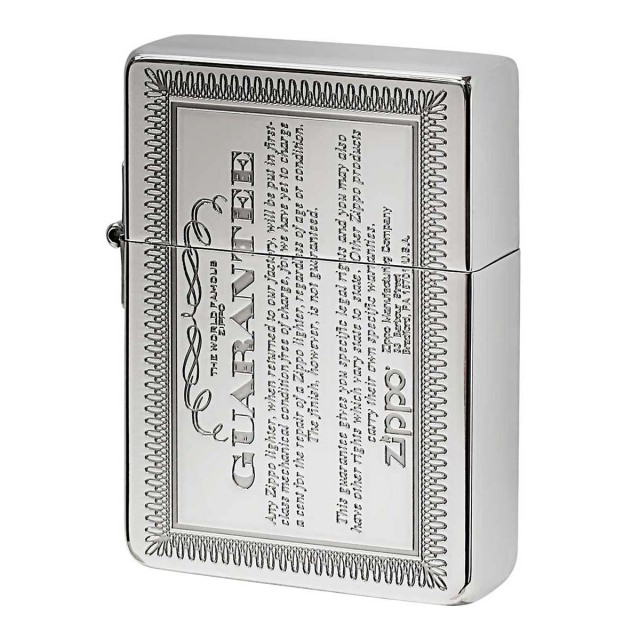 Zippo ジッポー 1935レプリカ ギャランティー柄 保証書 シルバー GUARANTEE No.1935 1201S663