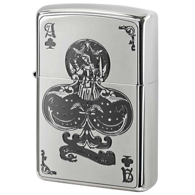 Zippo ジッポー デビル トランプ クローバー シルバー Devil Trump 1201S286