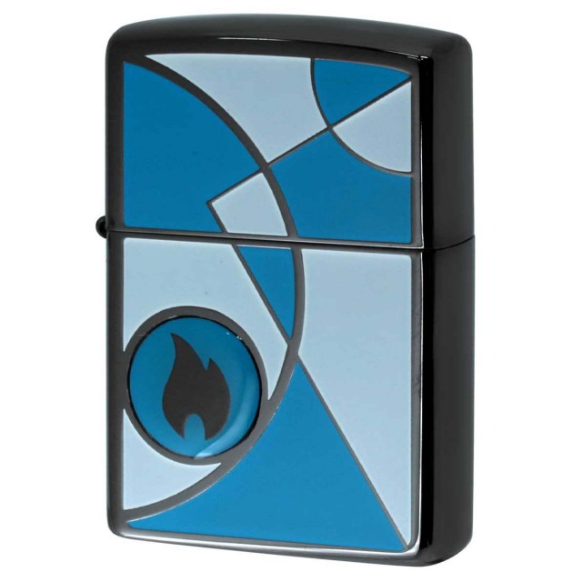 Zippo ジッポー 炎 アイコンフレーム モザイク ブラック ブルー ホワイト Mosaic BK BL WH 1201S856