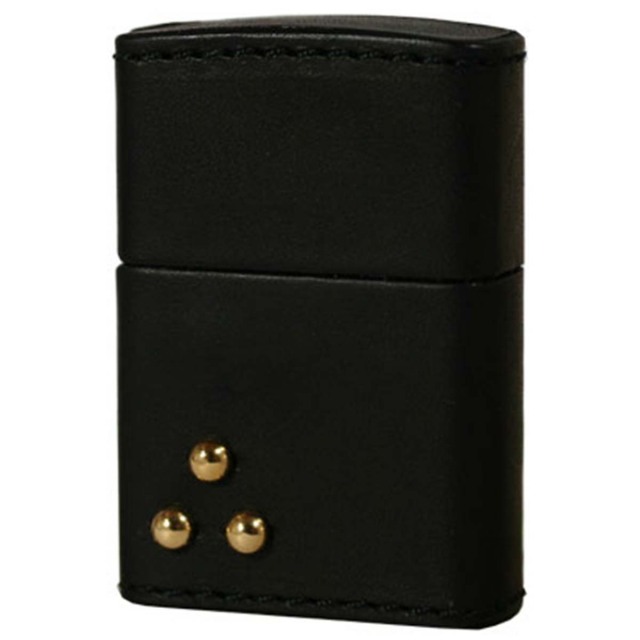 Zippo ジッポー 革巻き レザー ワークス カオス Leather Works CHAOS LWC Z スリードットスタッズ
