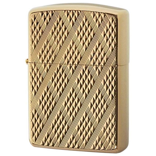 Zippo ジッポー アーマー ディアマンテ ダイアモンド彫刻 金メッキ 両面加工 ARMOR Diamante Gold Plate ゴールドタンク GP-A