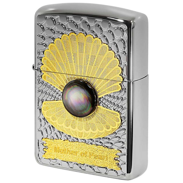 Zippo ジッポー アーマー 黒蝶貝 パール 3ピースメタル ARMOR Mother of Pearl BK