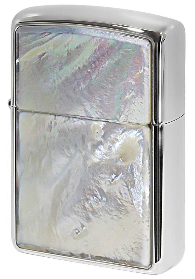 Zippo ジッポー ARMOR アーマー Mother of Pearl SOLID MoP 白蝶貝 White Nickel