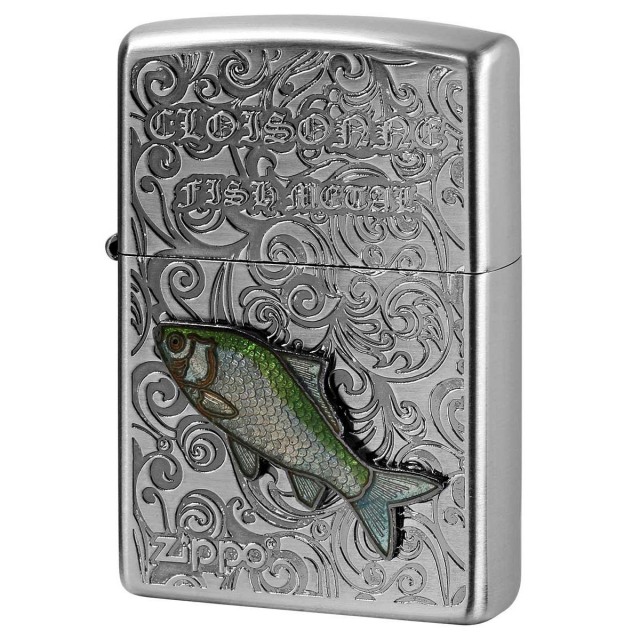 Zippo ジッポー ヘラブナ ヴィンテージ 七宝メタル 淡水魚 Vintage Cloisonne fish metal Fresh Water Fish AN-ヘラブナ