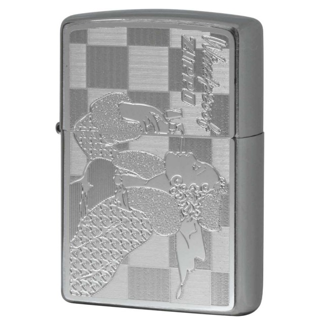 Zippo ジッポー ウィンディー メタルプレート ホワイトニッケル Windy Metal White Nickel Plate 2MP-WINDY メール便可