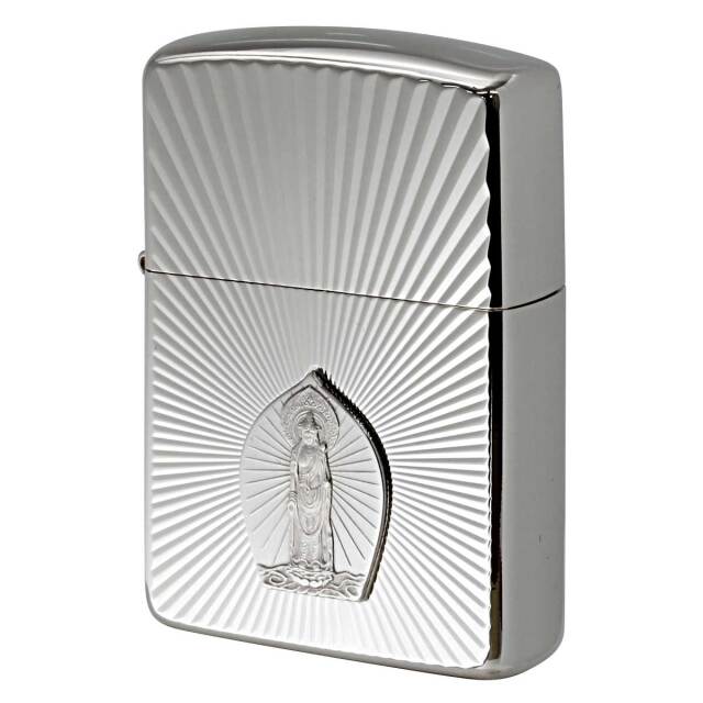 Zippo ジッポー ARMOR アーマー 純銀1000プレート貼り 観世音菩薩