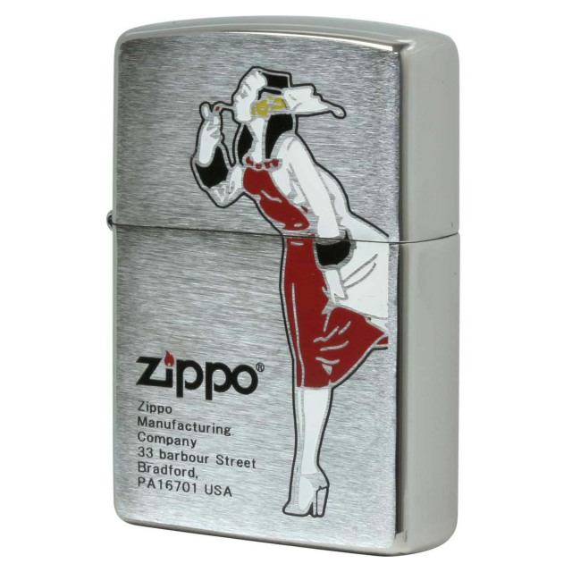 Zippo ジッポー ウインディ ウインドプルーフ レディ オールドデザイン レッド WINDY DESIGN 200-WINDYRED メール便可