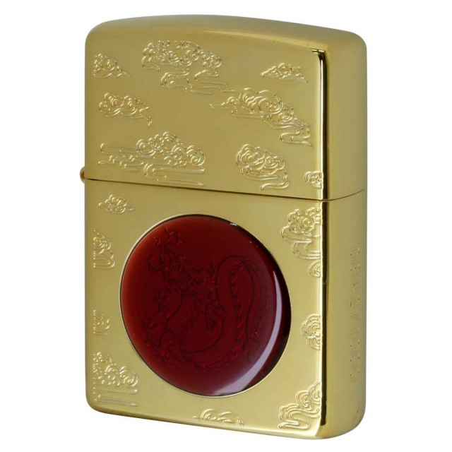 Zippo ジッポー 限定1,000個 アジア限定 旧正月 龍 ドラゴン 干支モデル THE YEAR OF DRAGON COLLECTIBLE MODEL 金メッキ レッドエポ CZA-3-27A
