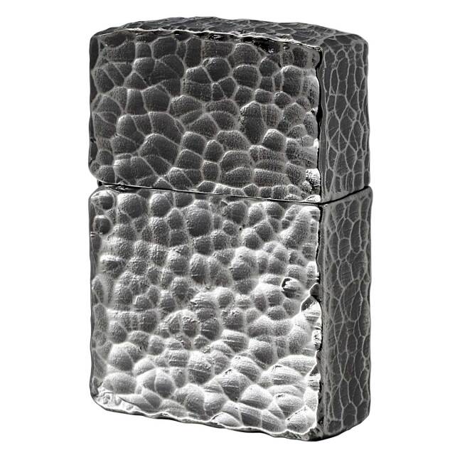 Zippo ジッポー ハンマートーン 槌目 フルメタルジャケット 銀メッキ いぶし仕上げ 2FMJ-SI