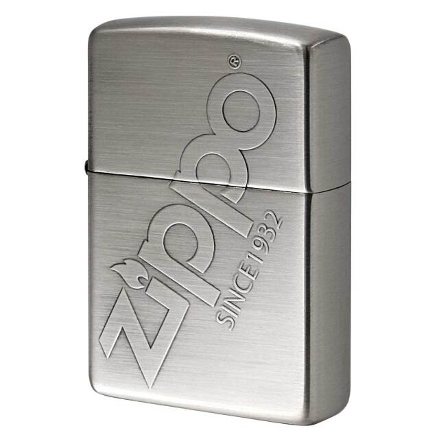 Zippo ジッポー ジッポ ロゴ ZIPPO LOGO ニッケルメッキ 古美仕上げ 202-Z メール便可