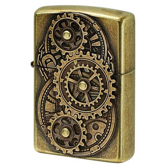Zippo ジッポー ギア メタル レトロ ブラスバレル GEAR METAL ZG-BB