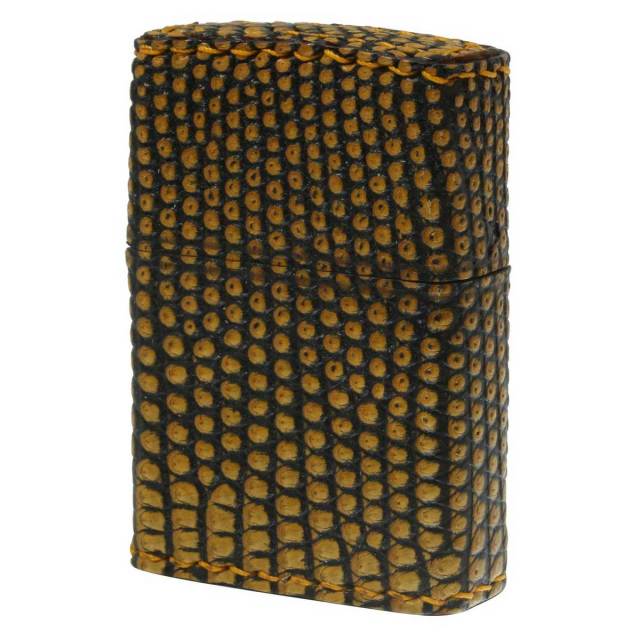 Zippo ジッポー 革巻き リザード トカゲ 手縫い Animal Skin Leather 本革 アニマルレザー リザード革巻き