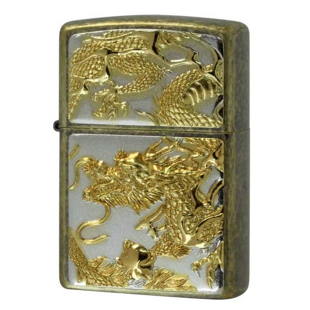 Zippo ジッポー 龍 ドラゴン 立体電鋳板 ブラスバレル 3D DRAGON Z3D-DR SG