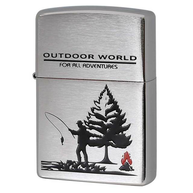 Zippo ジッポー フィシング 釣り 趣味の世界 ホビー ワールド HOBBY WORLD アウトドア 200DC-OW メール便可