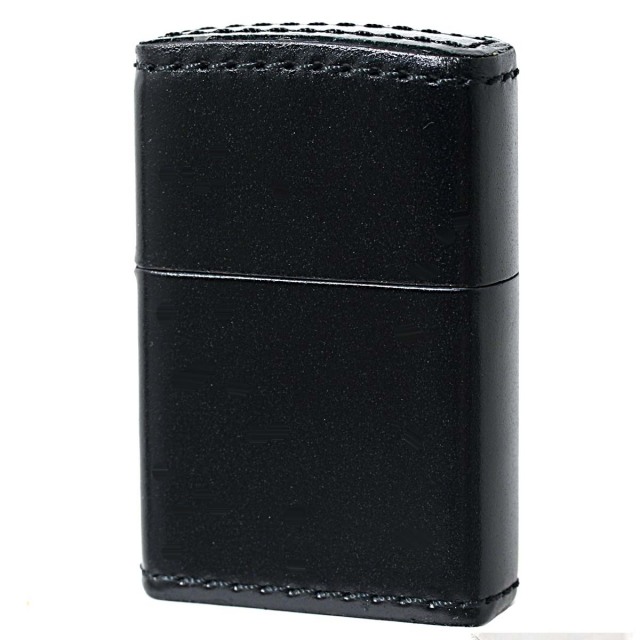 Zippo ジッポー 革巻き 本革 コードバン 馬 ホース 黒 ブラック