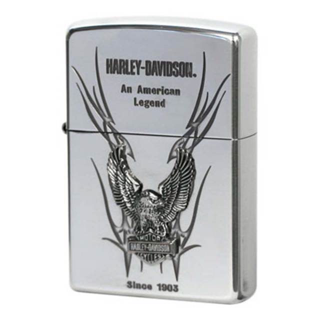 Zippo ジッポー ハーレーダビッドソン 日本限定モデル バイク 二輪 モーターサイクル  Harley Davidson シルバーいぶし エスメタル オフィシャルライセンス品 HDP-10