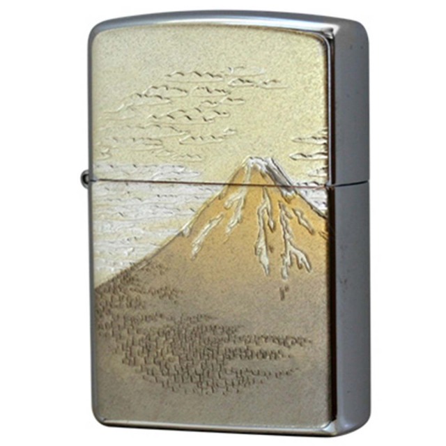 Zippo ジッポー 電鋳板 プレート貼り 和柄 伝統工芸 富士