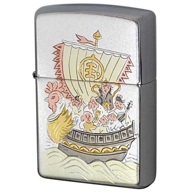 Zippo ジッポー 電鋳板 プレート貼り 和柄 伝統工芸 宝船