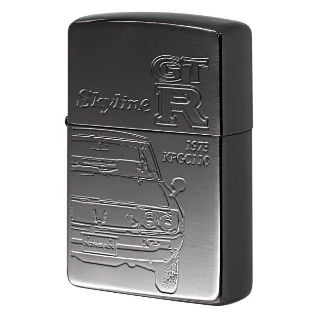 Zippo ジッポー スカイライン GT-R 日産 自動車 NISSAN SKYLINE オフィシャルライセンス品 KPGC110-BK