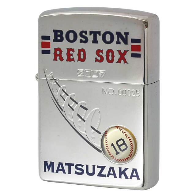 絶版/ヴィンテージ Zippo ジッポー 中古 2006年製造 ボストン レッドソックス 松坂 2007年シリアル No.00025  [N]未使用・新品
