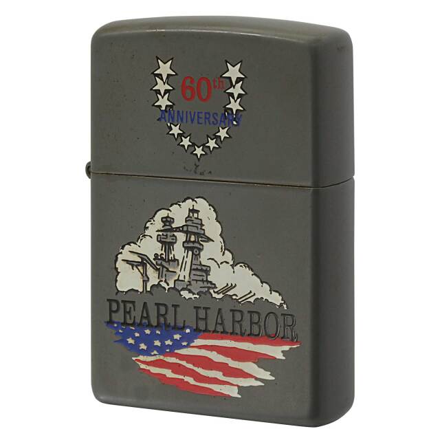 絶版/ヴィンテージ Zippo ジッポー 中古 2001年製造 パールハーバー 60周年記念 PEARL HARBOR 60th Anniversary  [B]使用感ありやや傷汚れあり