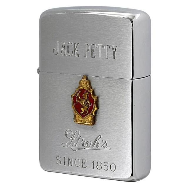 絶版/ヴィンテージ Zippo ジッポー 中古 1961年製造 STROH'S BEER SINCE1850  [B]使用感ありやや傷汚れあり