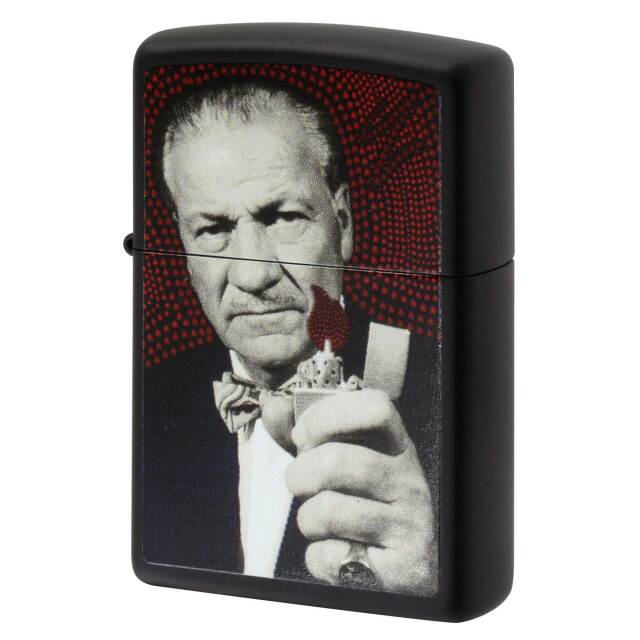 絶版/ヴィンテージ Zippo ジッポー 中古 2015年製造 ZIPPO社 初代社長 Mr.BLAISDELL 肖像 マットブラック  [N]未使用・新品