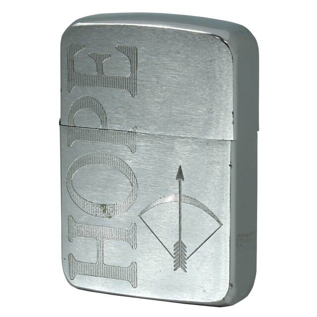 絶版/ヴィンテージ Zippo ジッポー 中古 2001年製造 1941レプリカ HOPE ホープ 懸賞非売品 シルバー  [B]使用感ありやや傷汚れあり