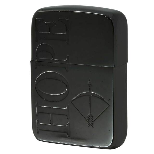 絶版/ヴィンテージ Zippo ジッポー 中古 2001年製造 1941レプリカ 50周年限定 HOPE ホープ 懸賞非売品 ブラック  [C]使用感あり傷汚れあり