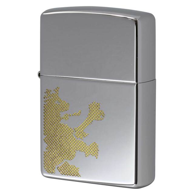 絶版/ヴィンテージ Zippo ジッポー 中古 2003年製造 ZIPPO R.Newbold 試作品 アールニューボールド #250 ライオン ゴールド  [S]ほぼ新品同様