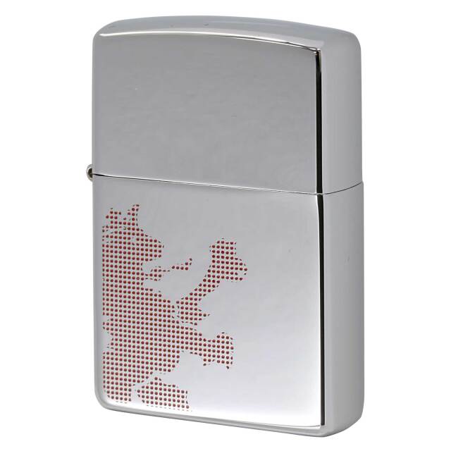 絶版/ヴィンテージ Zippo ジッポー 中古 2003年製造 ZIPPO R.Newbold 試作品 アールニューボールド #250 ライオン レッド  [S]ほぼ新品同様