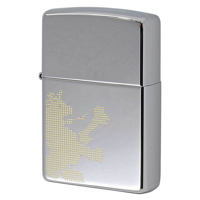 絶版/ヴィンテージ Zippo ジッポー 中古 2003年製造 ZIPPO R.Newbold 試作品 アールニューボールド #250 ライオン ゴールド  [S]ほぼ新品同様