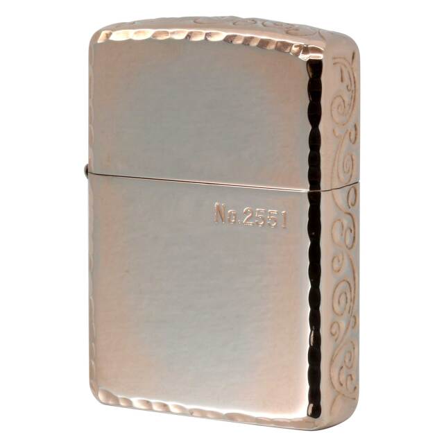 絶版/ヴィンテージ Zippo ジッポー 中古 2016年製造 アーマー 162 3面彫刻 コーナーリューター ピンクゴールド No.2551  [A]使用感少なく状態が良い