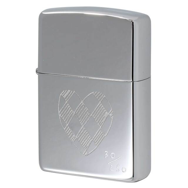 絶版/ヴィンテージ Zippo ジッポー 中古 1994年製造 ZIPPO Paul Smith ポール・スミス ハート チェック シリアル番号 30/250  [S]ほぼ新品同様