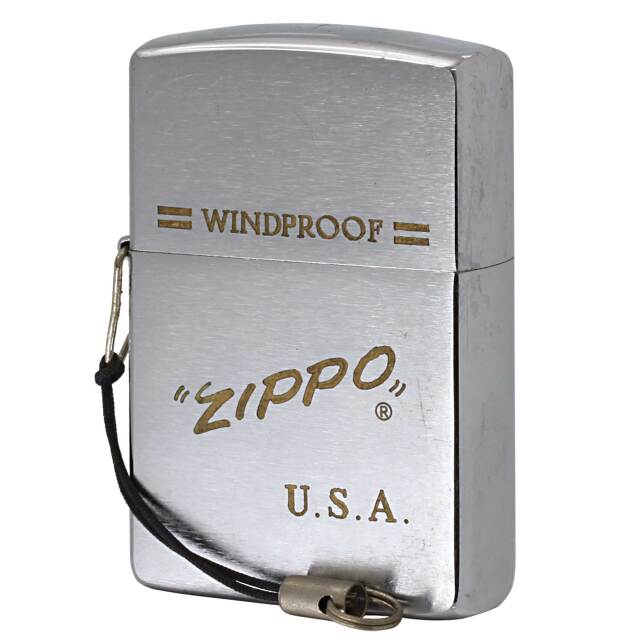 絶版/ヴィンテージ Zippo ジッポー 中古 1991年製造 ZIPPO LOGO D缶  [C]使用感あり傷汚れあり