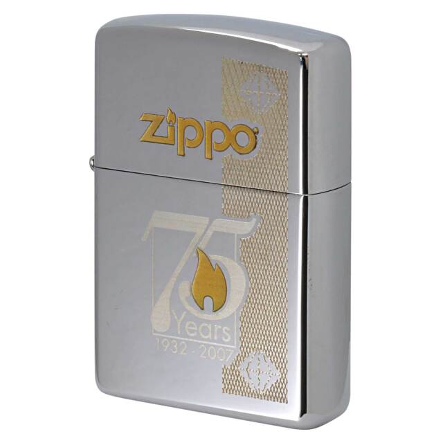 絶版/ヴィンテージ Zippo ジッポー 中古 2007年製造 Zippo社創立75周年記念ジッポー 通常版  [S]ほぼ新品同様