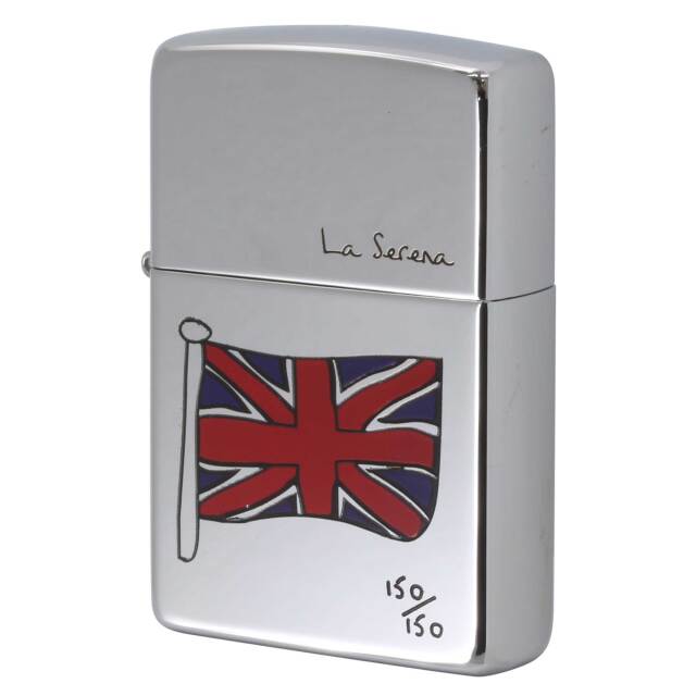 絶版/ヴィンテージ Zippo ジッポー 中古 2002年製造 ZIPPO Paul Smith ポール・スミス ユニオンジャック 国旗 シリアル番号 No.150  [S]ほぼ新品同様