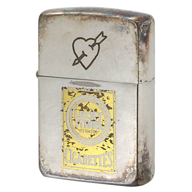 絶版/ヴィンテージ Zippo ジッポー 中古 1996年製造 ラッキーストライク LUCKY STRIKE 懸賞品 ハートに矢  [C]使用感あり傷汚れあり