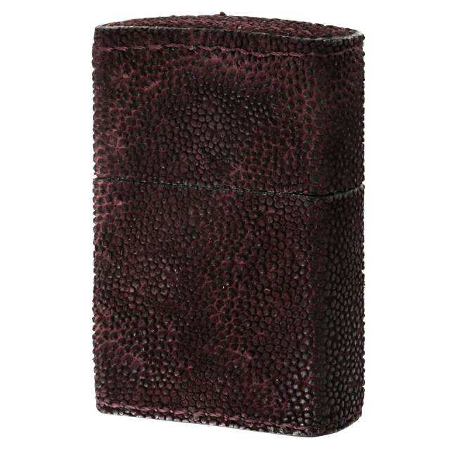 絶版/ヴィンテージ Zippo ジッポー 中古 2007年製造 KC's EXPERIENCE LEATHER CRAFT エレファントレザー RED  [A]使用感少なく状態が良い