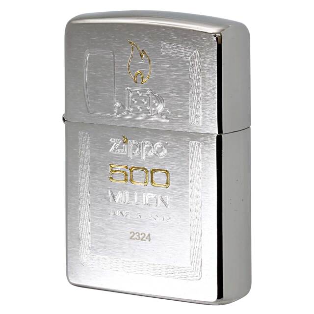 絶版/ヴィンテージ Zippo ジッポー 中古 2012年製造 500Million 5億個達成記念 No.200 レプリカエディション  [N]未使用・新品