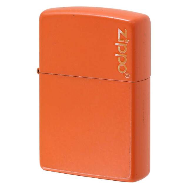 絶版/ヴィンテージ Zippo ジッポー 中古 2011年製造 オレンジ マット ジッポ ロゴ Orange Matte Zippo Logo 231ZL  [C]使用感あり傷汚れあり