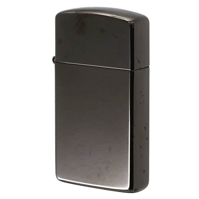 絶版/ヴィンテージ Zippo ジッポー 中古 2015年製造 SLIM EBONY スリム エボニー No.28123  [B]使用感ありやや傷汚れあり