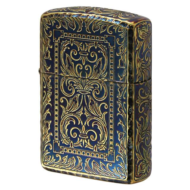 絶版/ヴィンテージ Zippo ジッポー 中古 2022年製造 ARMOR アーマー 唐草 162GI  [C]使用感あり傷汚れあり